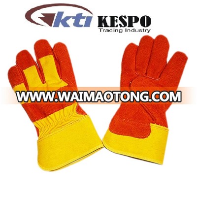 Cow split Leather Safety Gloves Kespo