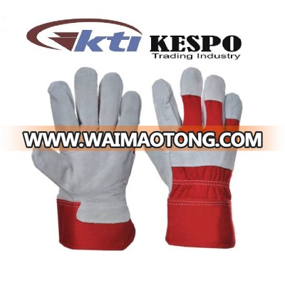 Cow split Leather Safety Gloves 707